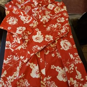 Cotton button down Blouse, NEW.